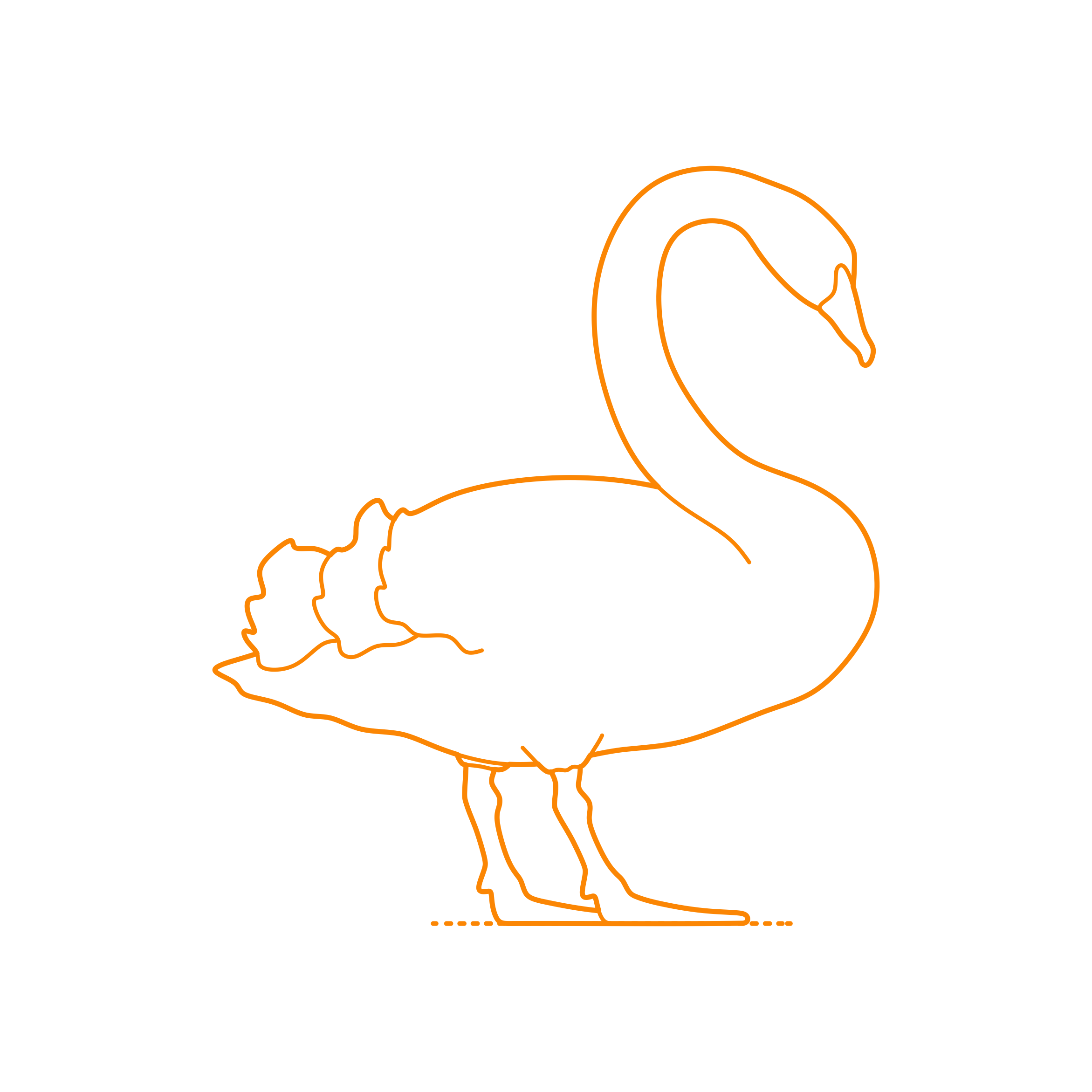 Animals Waterfowl Black Swan Tracing Svg Vector Free Vectors